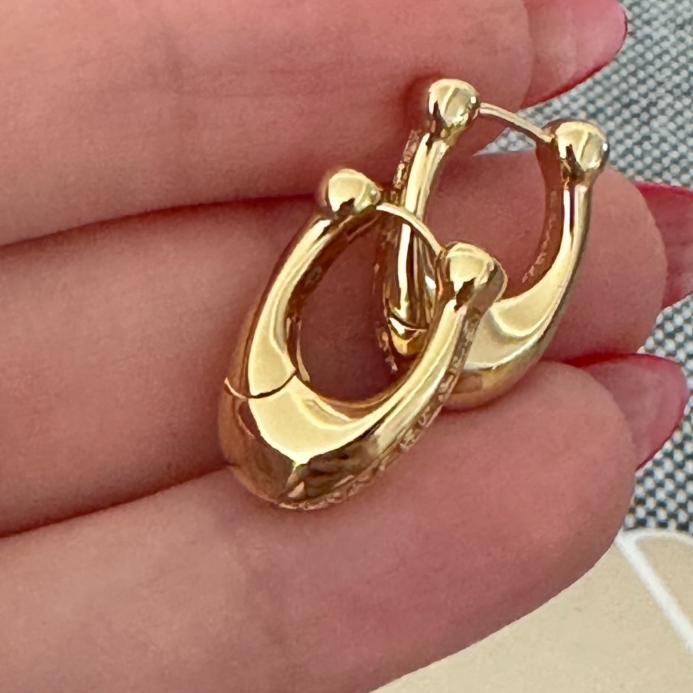 Coach signature earrings